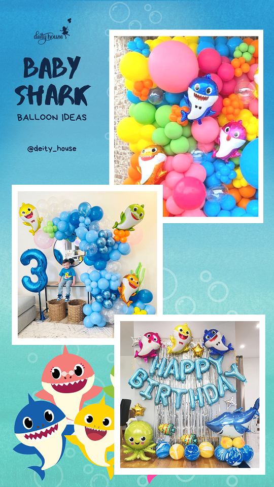 BABY SHARK BALLOON IDEAS baby-shark-balloon-bouquet-baby-shark-balloons-balloon-bouquet
