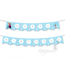 Birthday Paper Bunting - Frozen | Deity House