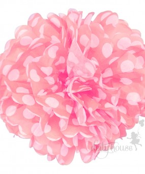 Pom-poms - Polka Light Pink