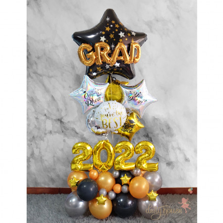 Congrats Grad Star Bouquet Balloon
