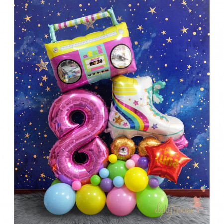 Roller Skate Party Balloon Bouquet