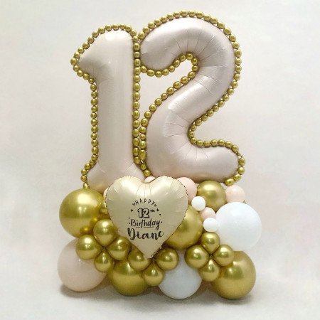 Double Digit Custom Number Bouquet