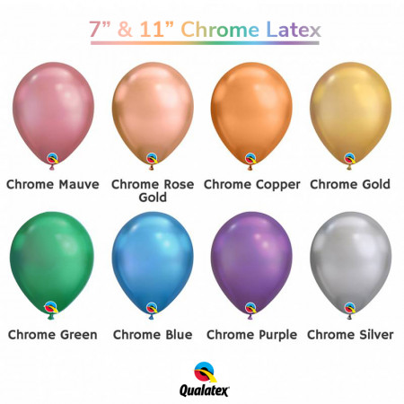 11" latex - Chrome Sky Blue