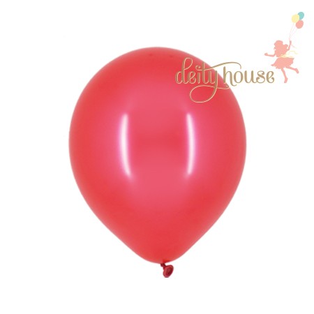 11" Metallic Balloon - Ruby Red
