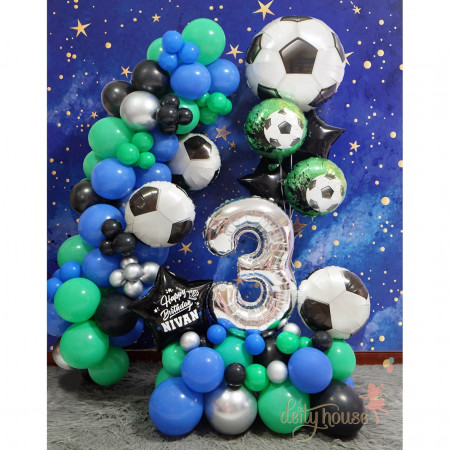 Jumbo 28" Soccer Goal Getter Foil Balloon - Party Decor For Birthdays & Celebrations